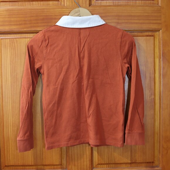 Cat & Jack Boys Rust Orange Polo Shirt 8 - Picture 7 of 7